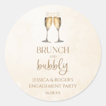 Brunch och Bubbly Förlovningsfest Brunchpresent