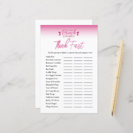 Brunch och Bubbly Galentines Tänk Snabbt Spel