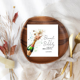 Brunch och BubLY Champagne-broschyr Pappersservett