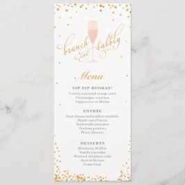 Brunch och Bubly-Förlovning | Visningsprogram Meny
