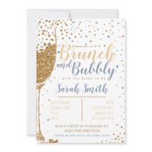 Brunch och Bubly guld glitter_dusty Blue