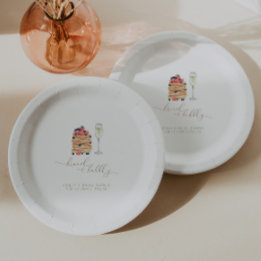 Brunch och Bubly Papprare Tallrikar