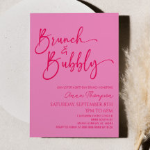 Brunch och Bubly Rosa Birthday Brunch Party