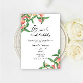 Brunch och möhippa av bubblor inbjudningar