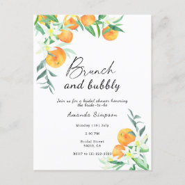 Brunch och möhippa av bubblor vykort