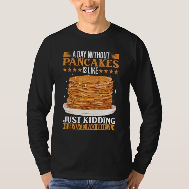 Brunch Outfit Pancake Costume Breakfast Pancake T Shirt (Framsida)
