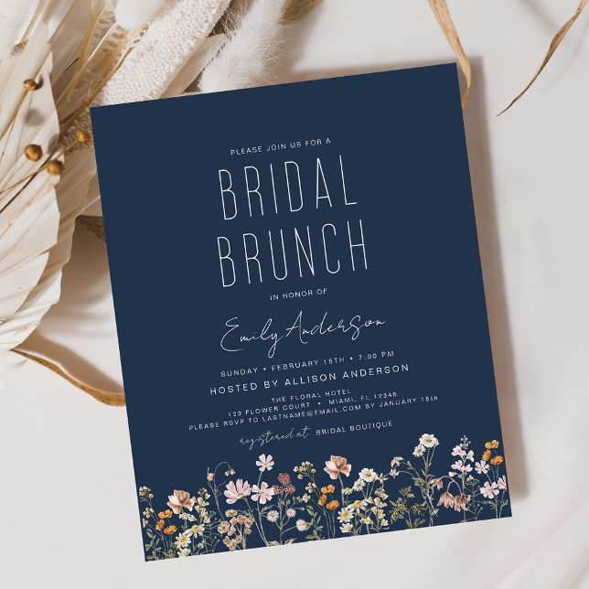 Brunch Shower för Möhippa av marinblått Boho Wildb (Skapare uppladdad)