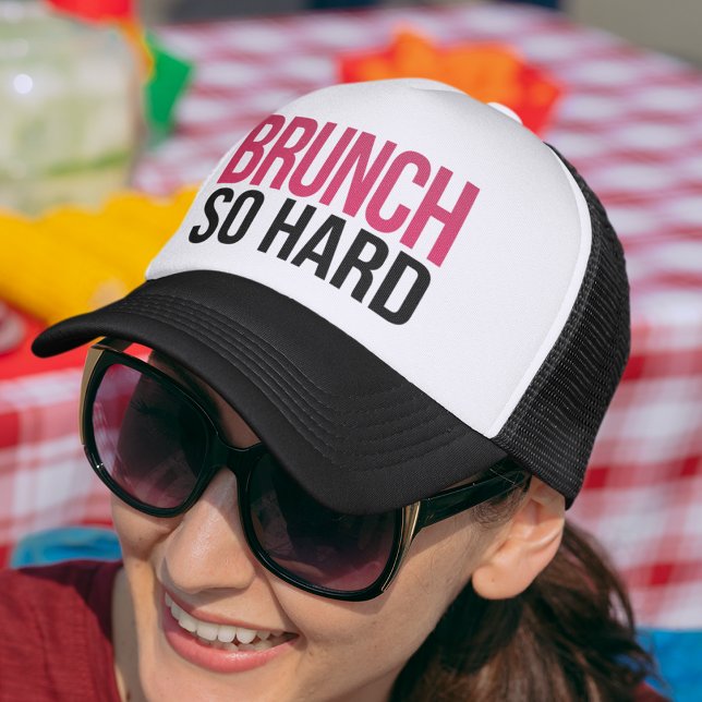 Brunch So Hard Magenta & Black Keps (Skapare uppladdad)