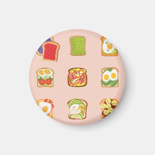 Brunch Toast Magnet (Framsidan)