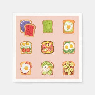 Brunch Toast Pappersservett