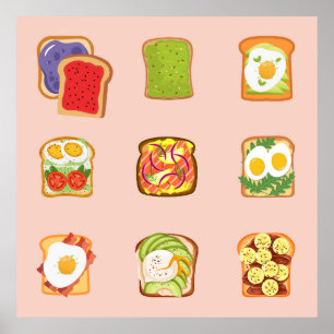 Brunch Toast Poster