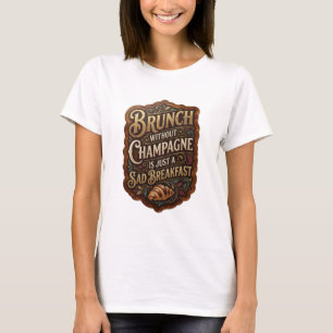 BRUNCH UTAN CHAMPAGNE ÄR BARA EN SORGSET FRUKOST T SHIRT