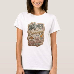 BRUNCH UTAN CHAMPAGNE ÄR BARA EN SORGSET FRUKOST v T Shirt