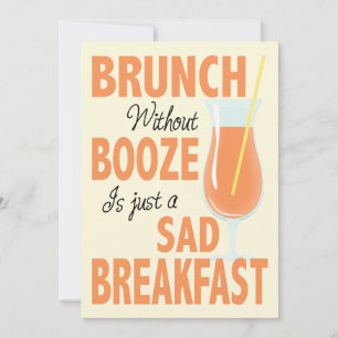 Brunch utan Sprit Brunch Inbjudningar