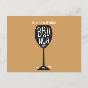 BRUNCH Vinglas ALLA FÄRGER & TILLFÄLLE Trendigt St Vykort