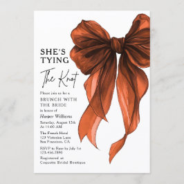 Brunch With The Bride She's Tying The Knot Bow Inbjudningar