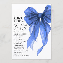 Brunch With The Bride She's Tying The Knot Bow Inbjudningar