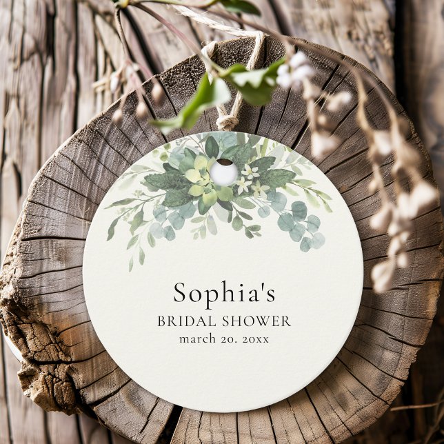 Brunch y Bubbly Glass of Champange Bridal Shower Gåvor Etiketter (Skapare uppladdad)