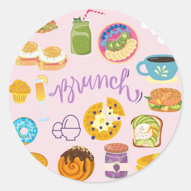 Brunchgänget Runt Klistermärke (Framsida)