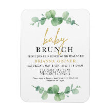Brunchinbjudan till Eucalyptus Baby Shower