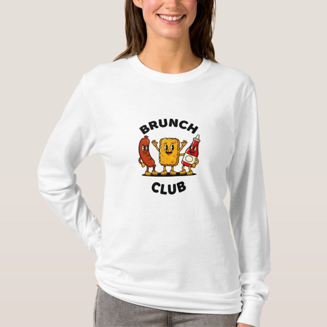 Brunchklubb Retroserie Matkul Design T Shirt (Framsida)