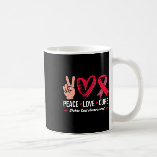 Brundy Ribbon Peace Kärlek C Kaffemugg