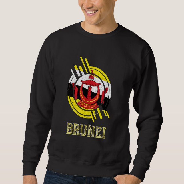 Brunei Är Mitt Land Lång Ärmad Tröja (Framsida)