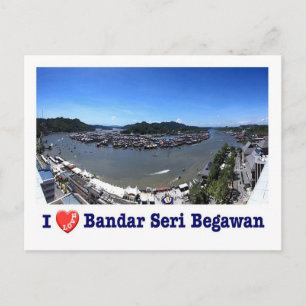 Brunei - Bandar Seri Begawan - I kärlek - Vykort