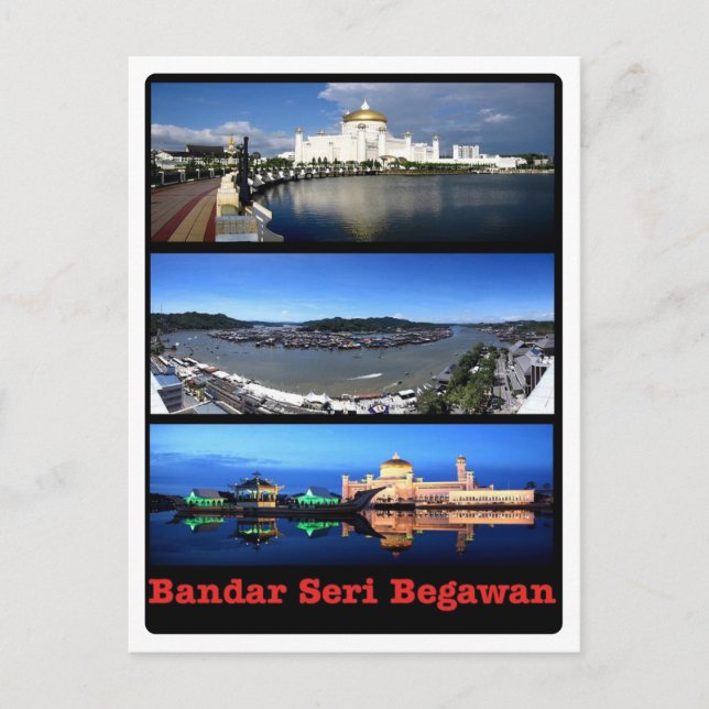 Brunei - Bandar Seri Begawan - Vykort (Framsida)