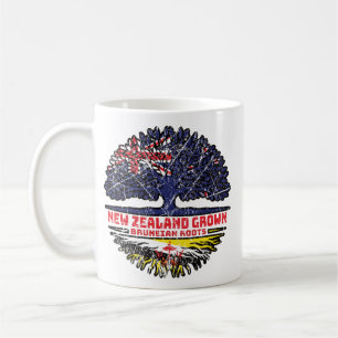 Brunei Bruneian New Zealander Nya Zeeland Träd Kaffemugg