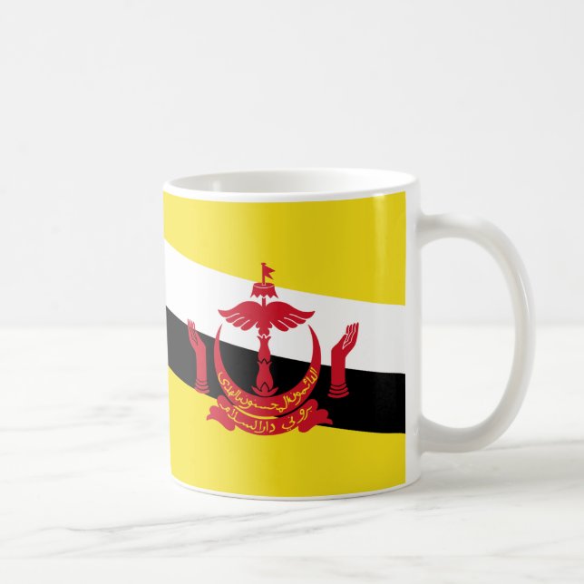 Brunei Darussalam Flagga Ceramic Mugg (Höger)