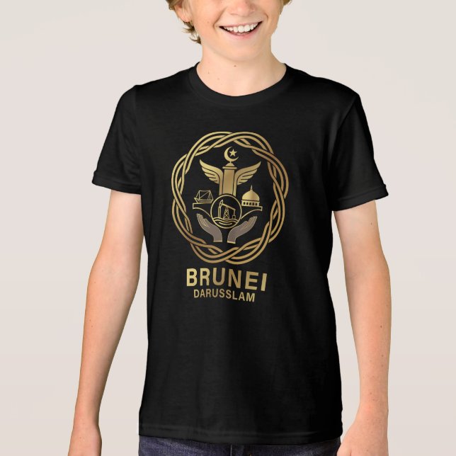 Brunei Darusslam Sydostasien T Shirt (Framsida)