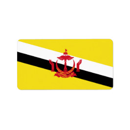 Brunei flagga adressetikett