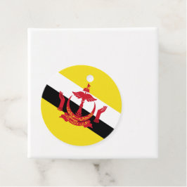 Brunei flagga gåvor etiketter