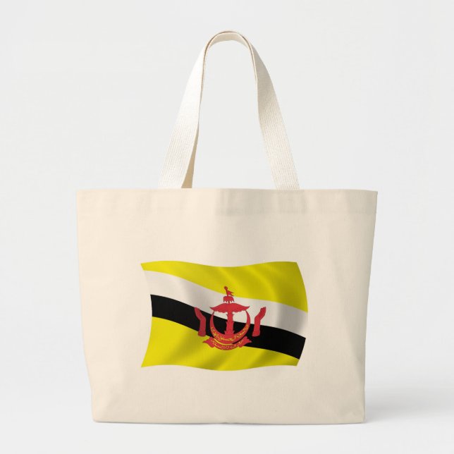 Brunei Flagga Handväskor Jumbo Tygkasse (Framsidan)