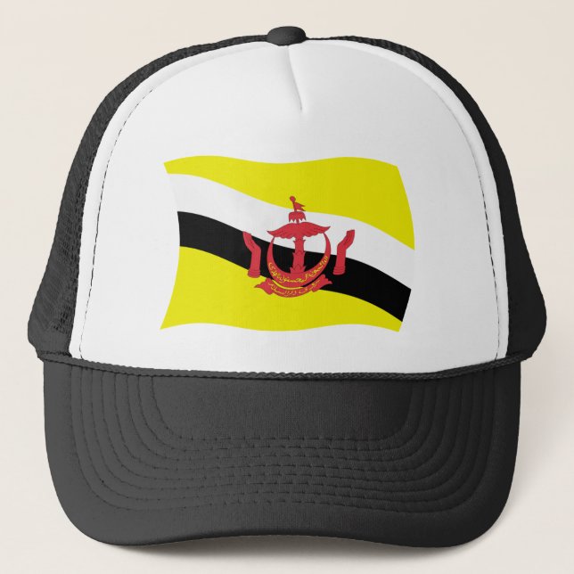 Brunei Flagga Hatt Truckerkeps (Framsida)