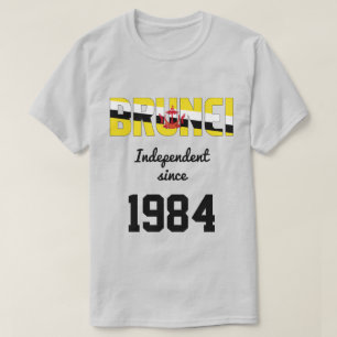 Brunei Flagga Independence Firande T Shirt