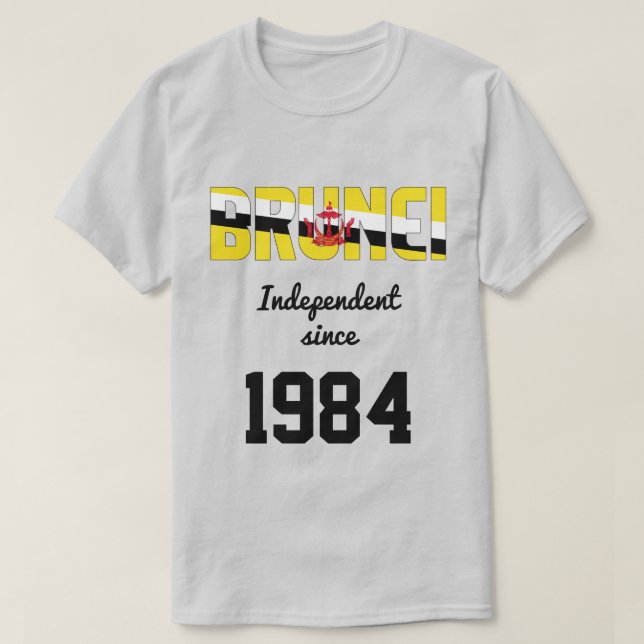 Brunei Flagga Independence Firande T Shirt (Design framsida)