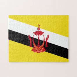 Brunei Flagga Jigszle Puzzle Pussel