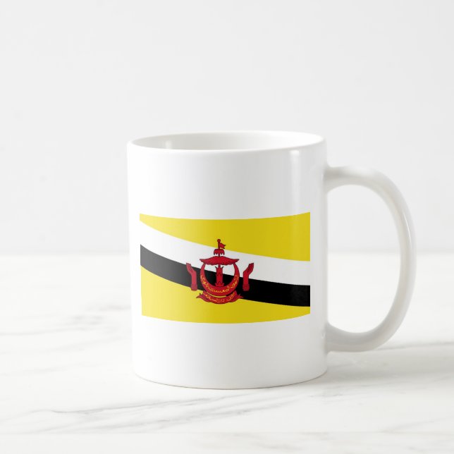 Brunei flagga kaffemugg (Höger)