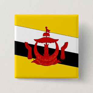 Brunei Flagga Knapp