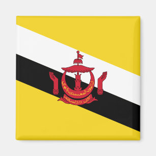 Brunei Flagga Magnet