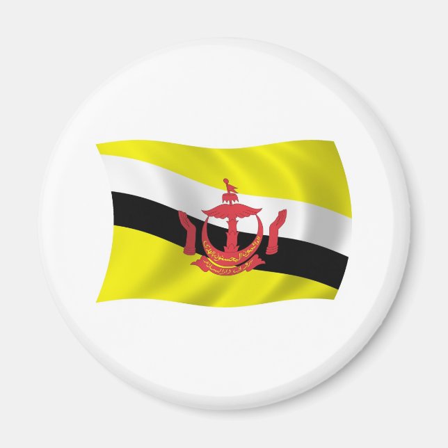 Brunei Flagga Magnet (Framsidan)