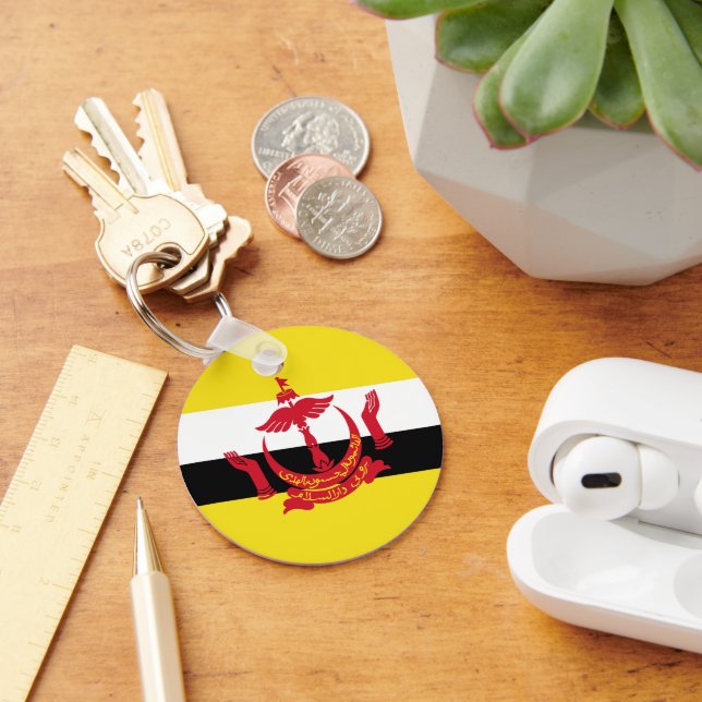 Brunei flagga nyckelring (Skrivbord)