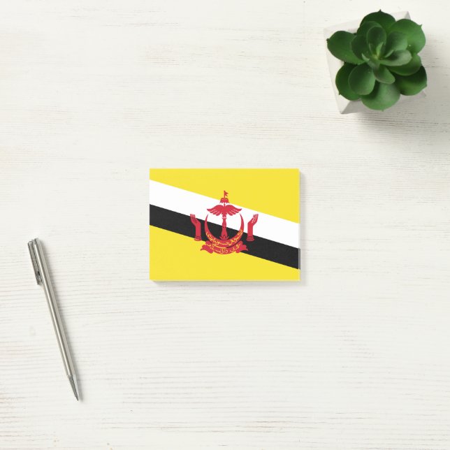 Brunei flagga post-it block (Kontor)