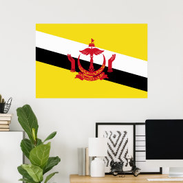 Brunei flagga poster
