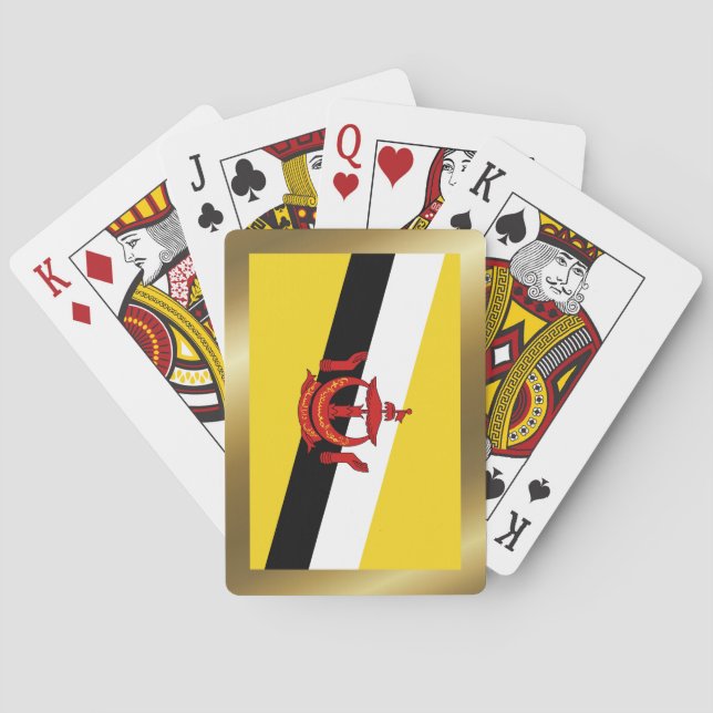 Brunei Flagga Spelkort (Baksidan)