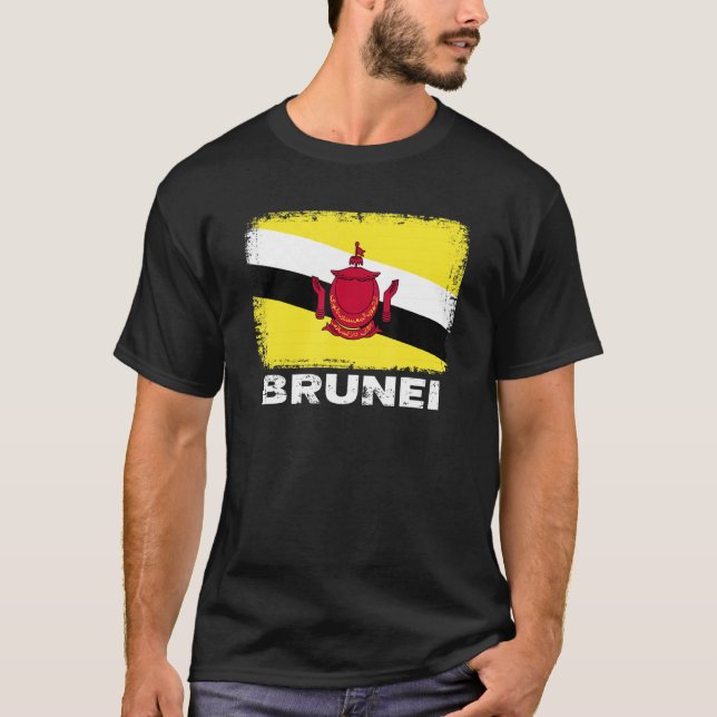 Brunei Flagga Support Bruneian People Women Manar T Shirt (Framsida)
