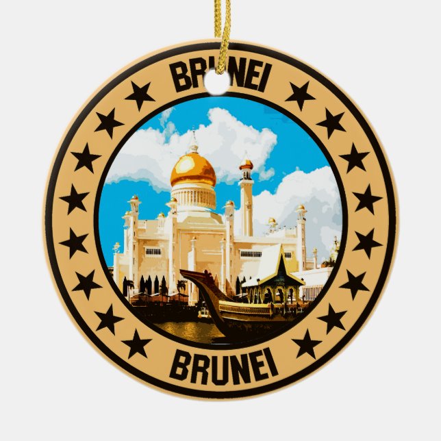 Brunei Julgransprydnad Keramik (Framsidan)
