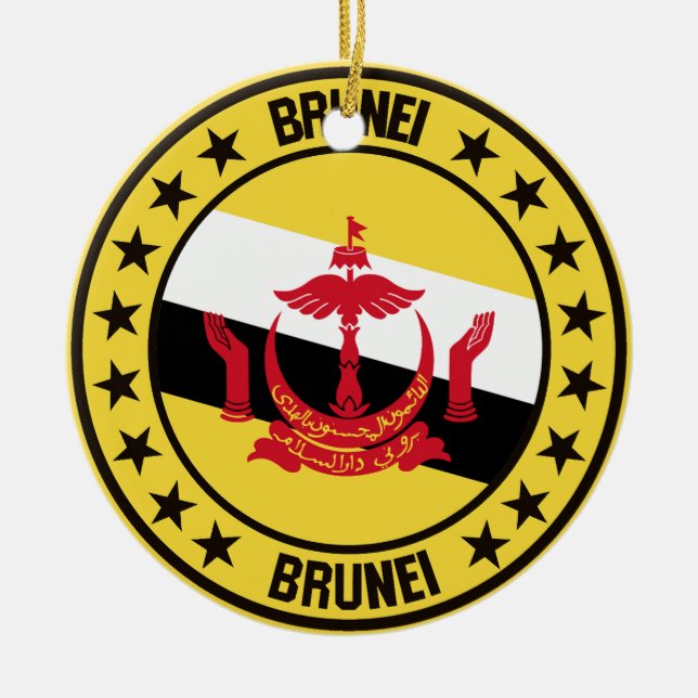 Brunei Julgransprydnad Keramik (Framsidan)